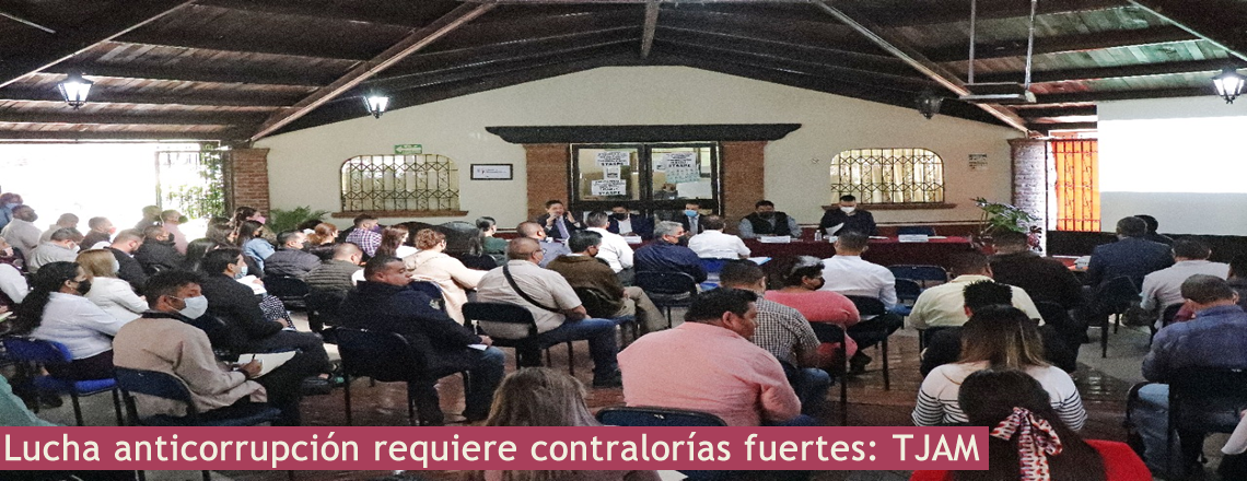 Lucha anticorrupción requiere contralorías fuertes: TJAM